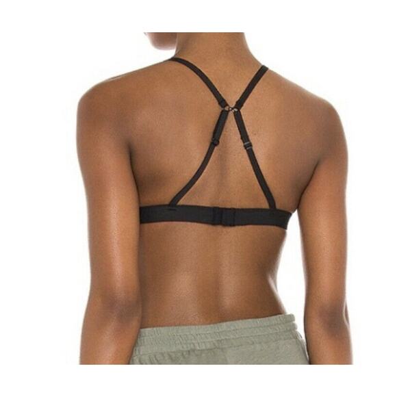 Free People Intimately Bra Oh Scuba Small Bralette Black Convertible Straps - Picture 2 of 10